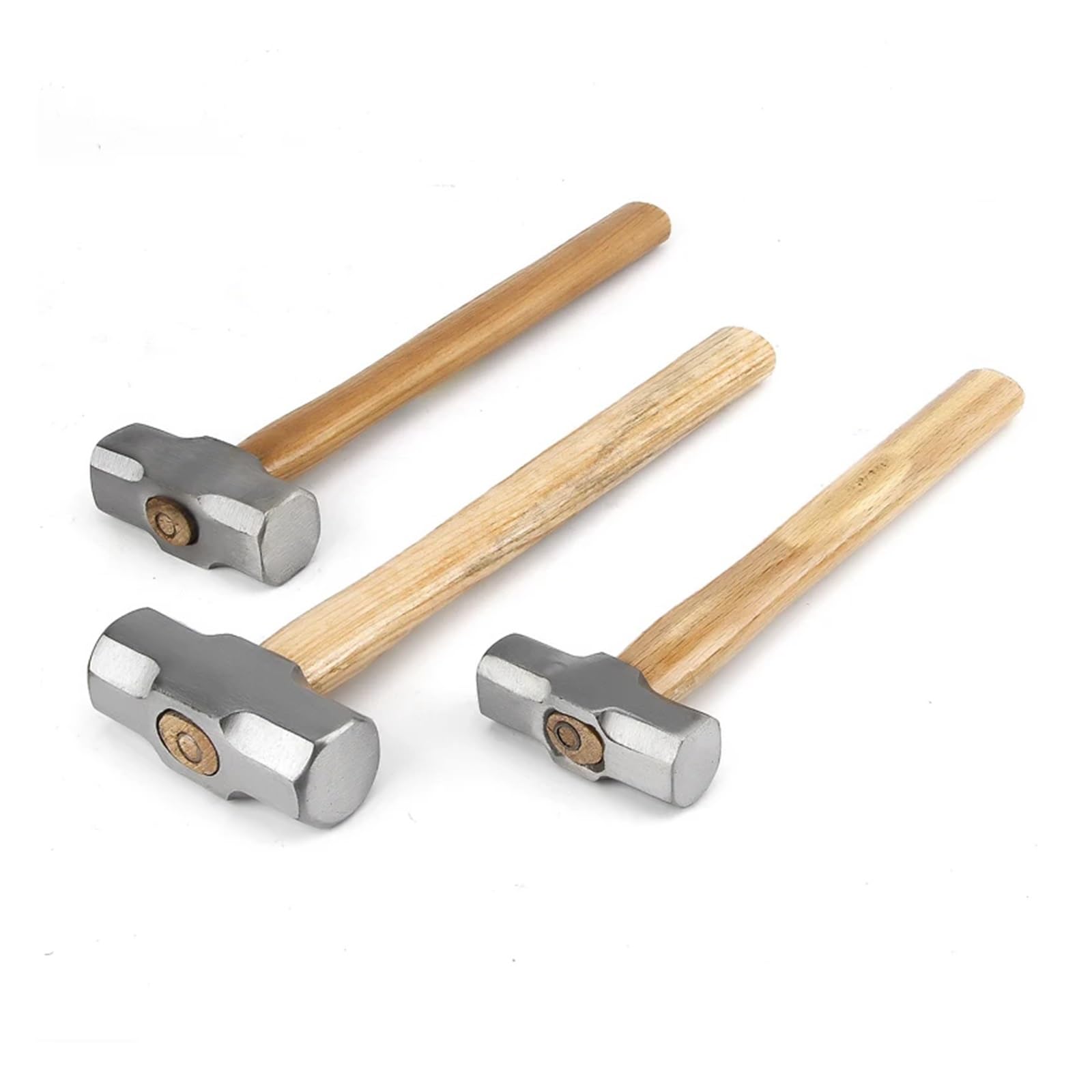 Martello da Mazza con Manico in Legno Resistente 1 Pezzo Martello Ottagonale in Acciaio forgiato Martello Grande a Testa Quadrata Martello for muratura 2LB 3LB 4LB fangzi