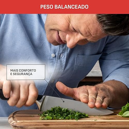 Miniatura 6 de Tefal Jamie Oliver - Juego de 4 piezas de la serie The Knife (9CM PARING + 12CM Utility + 15CM Chef + 16.5CM SANTOKU cuchillos)