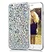 iPhone 6, iPhone 6S Case 4.7", YOKIRIN Luxury Sparkle Powder 3D Diamond Paillette Bling Slim Glitter Flexible Soft Rubber Gel TPU Protective Shell Hybrid Bumper Cover Skin, Silver