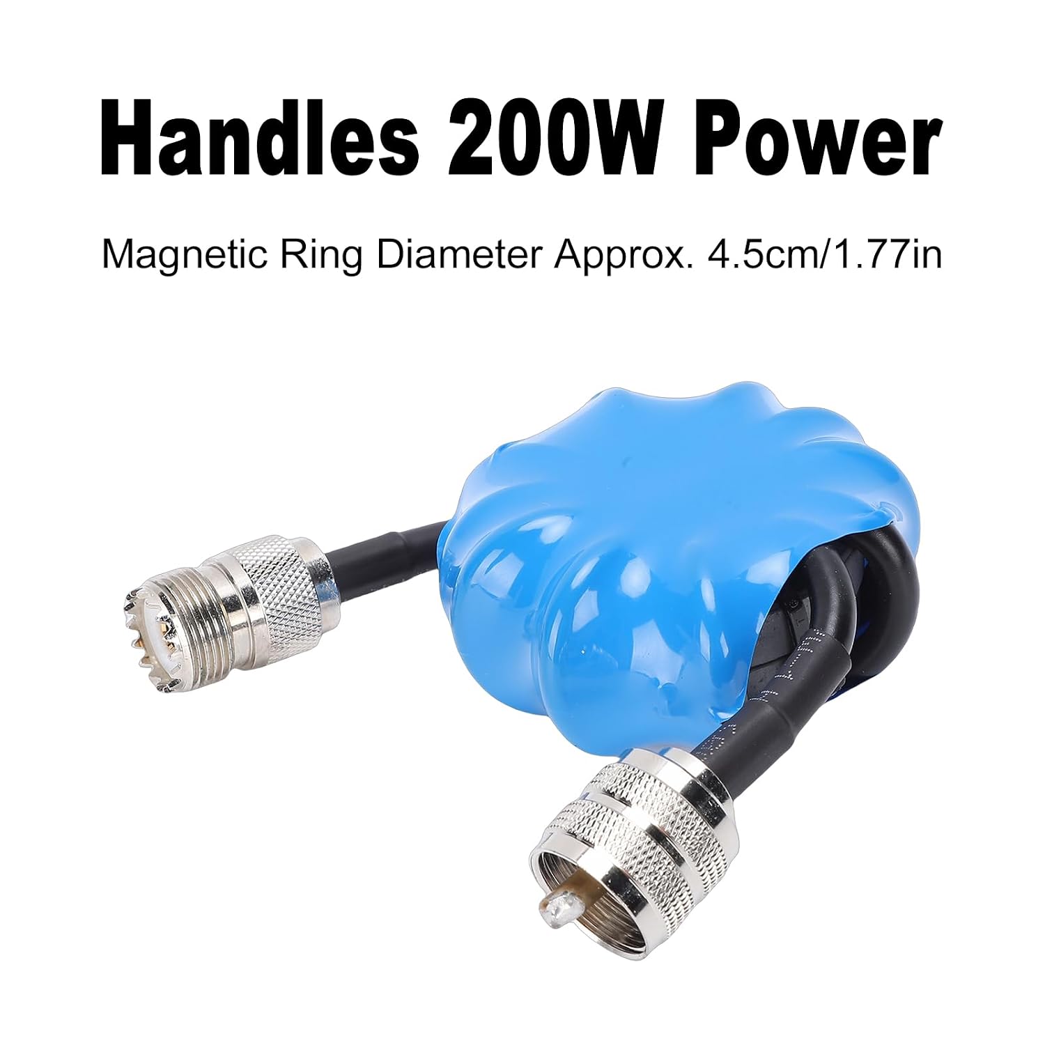 Common Mode Choke, HF Choke Balun 1.8 to 30MHz 200W Power with Imported Ferrite Magnetic for Shortwave Radio Anti Interference
