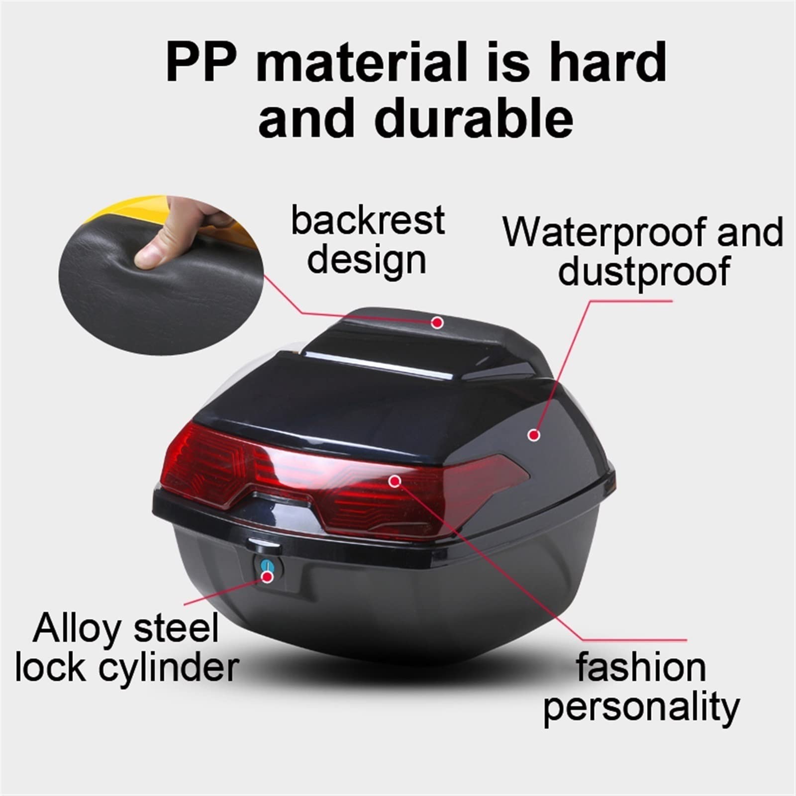 Amazon.co.jp: 35L バイク用荷物ヘルメット収納トップケース