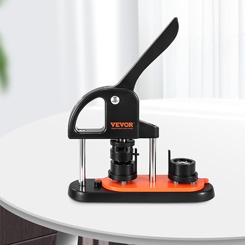 Miniatura 8 de VEVOR Máquina para hacer botones, fabricante de pines de 0.98 pulgadas0.984 in, kit de prensa perforadora de insignias sin instalación, suministros