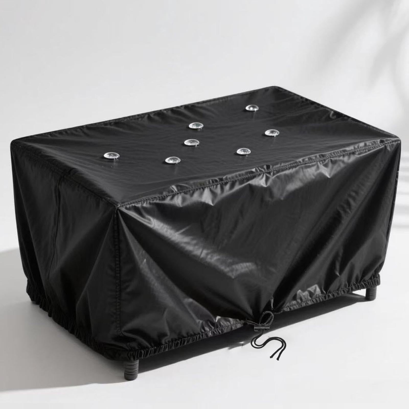 PVPQPR extra large garden furniture cover 600D Oxford Cloth Furniture Cover 360x100x85cm(LxWxH) patio table covers waterproof rectangular for Garden Patio,Outdoor Protector,Waterproof,Black