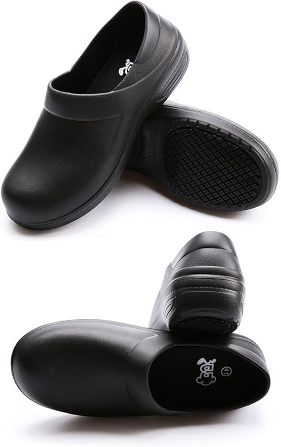 [Muluso] コックシューズ 安全靴 メンズ レディース 軽量 耐油 防水 ゴム底 ラバーソール 中敷き付き キッチンシューズ
