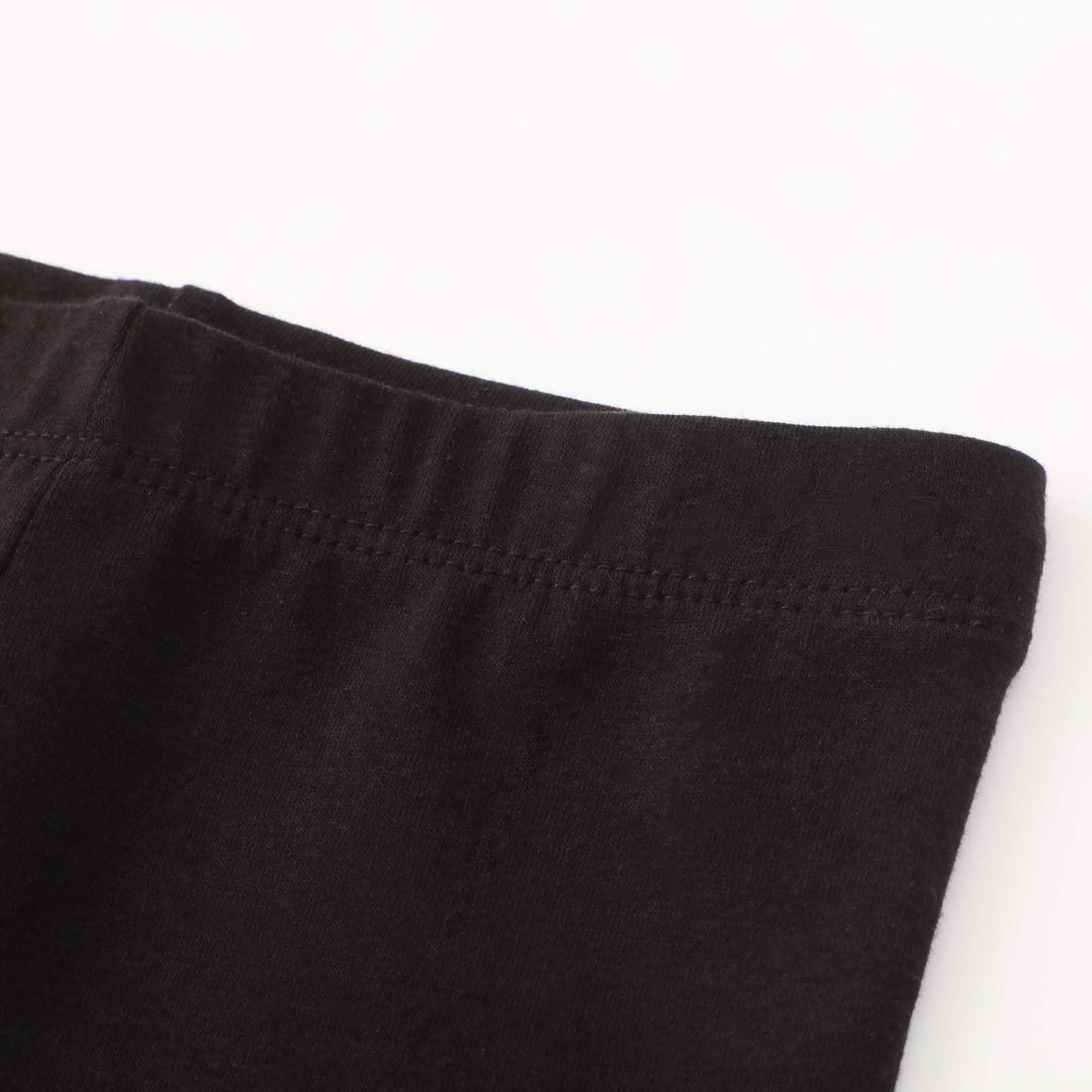 Legging Fille Lot de 3 Longs en Coton Leggings Fille Taille Élastique Couleur Unie de 6 Mois à 6 Ans