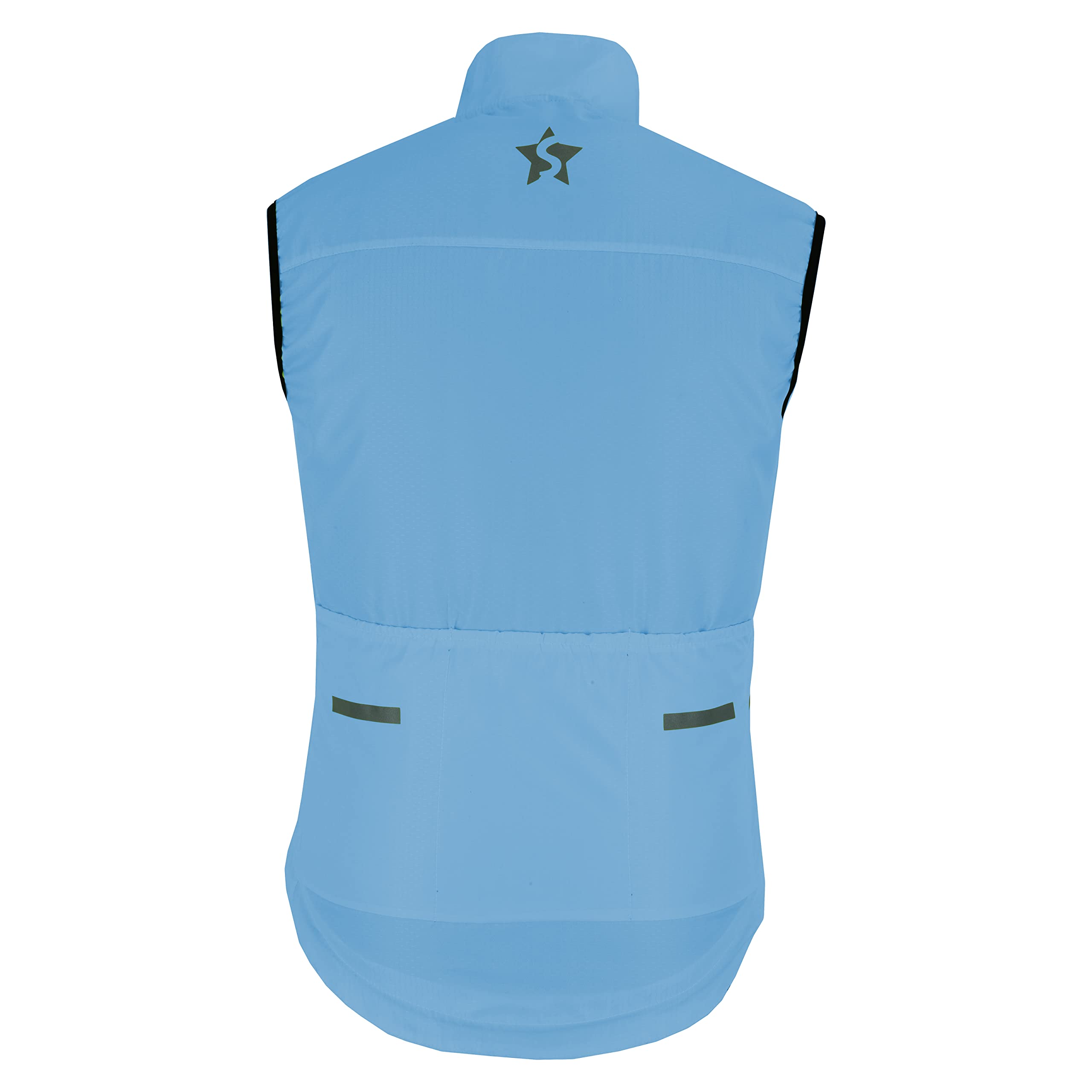 Sikma Gilet de cyclisme coupe-vent unisexe haute visibilité pour homme et femme