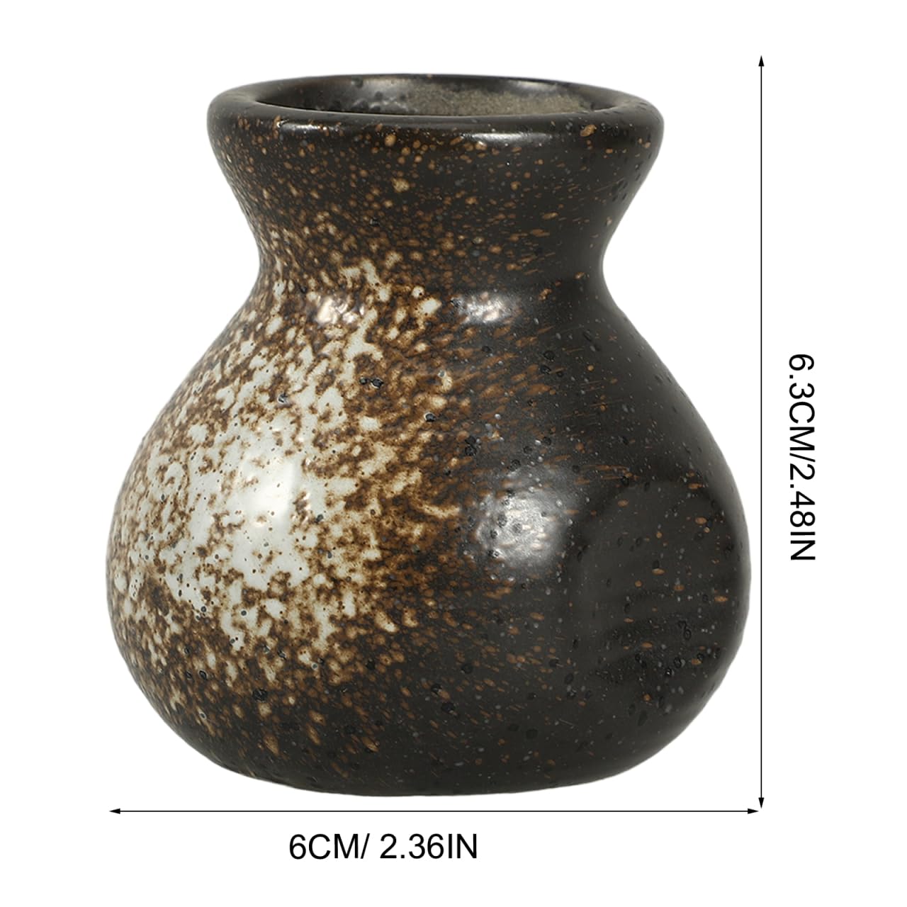 Cabilock Ceramic Toothpick Holder Mini Japanese Vase Toothpick Dispenser Decorative Tooth Pick Box Storage Container, Portable and Decorative Jar for Home Restaurant Hotel