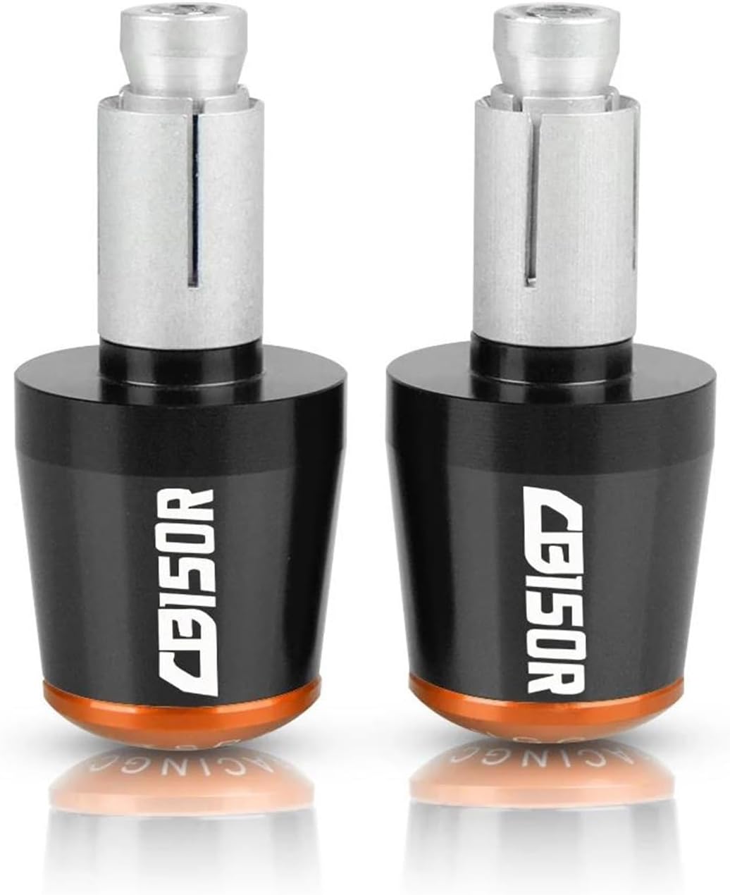 Motorcycle Handle Bar Ends for CB150R CB 150R 2022 2021 2020 2019 2018 Hand Grips Caps Handlebar Gear Balanced Plug Slider (Color : Black-Orange)