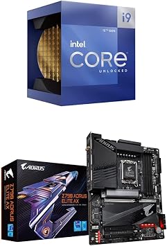 Intel Core i9-12900K + GIGABYTE Z790 AORUS Elite AX Motherboard