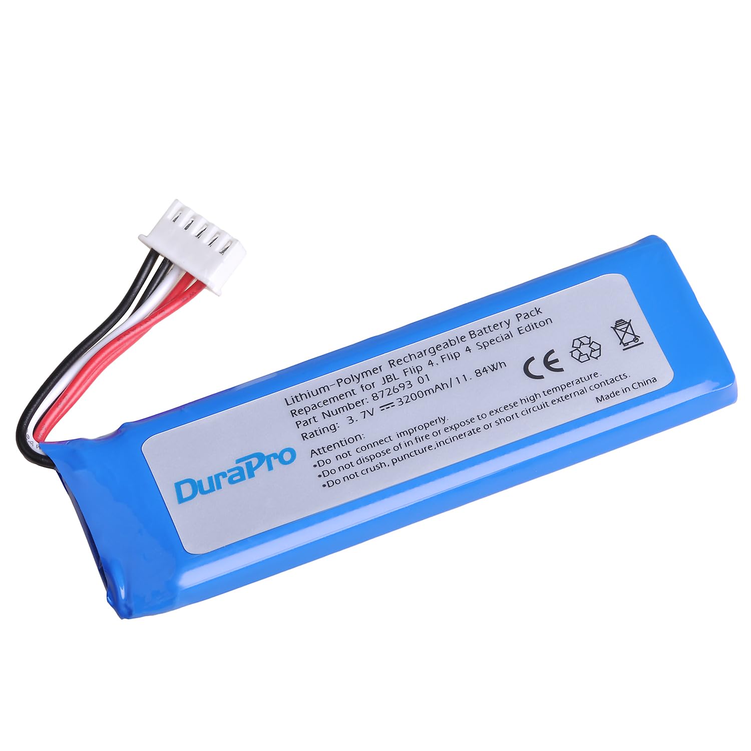 DuraPro Batterie 3200mAh pour JBL Flip 4, Flip 4 Special Edition, GSP872693 01