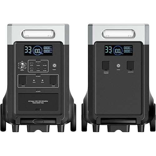 AFERIY 7680Wh Portable Power Station,P310 with 1 Extra Battery,120V 3600W Expandable Capacity LiFePO4 Battery Backup,Solar Generator for Home Use,Outdoor Camping,Power Outage,Camping,RV,Emergencies