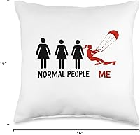 Vista 4 de funny Kiteboarding life Funny normel pepole me Kitesurf Kiteboarder - Almohada de 16 x 16 pulgadas, multicolor