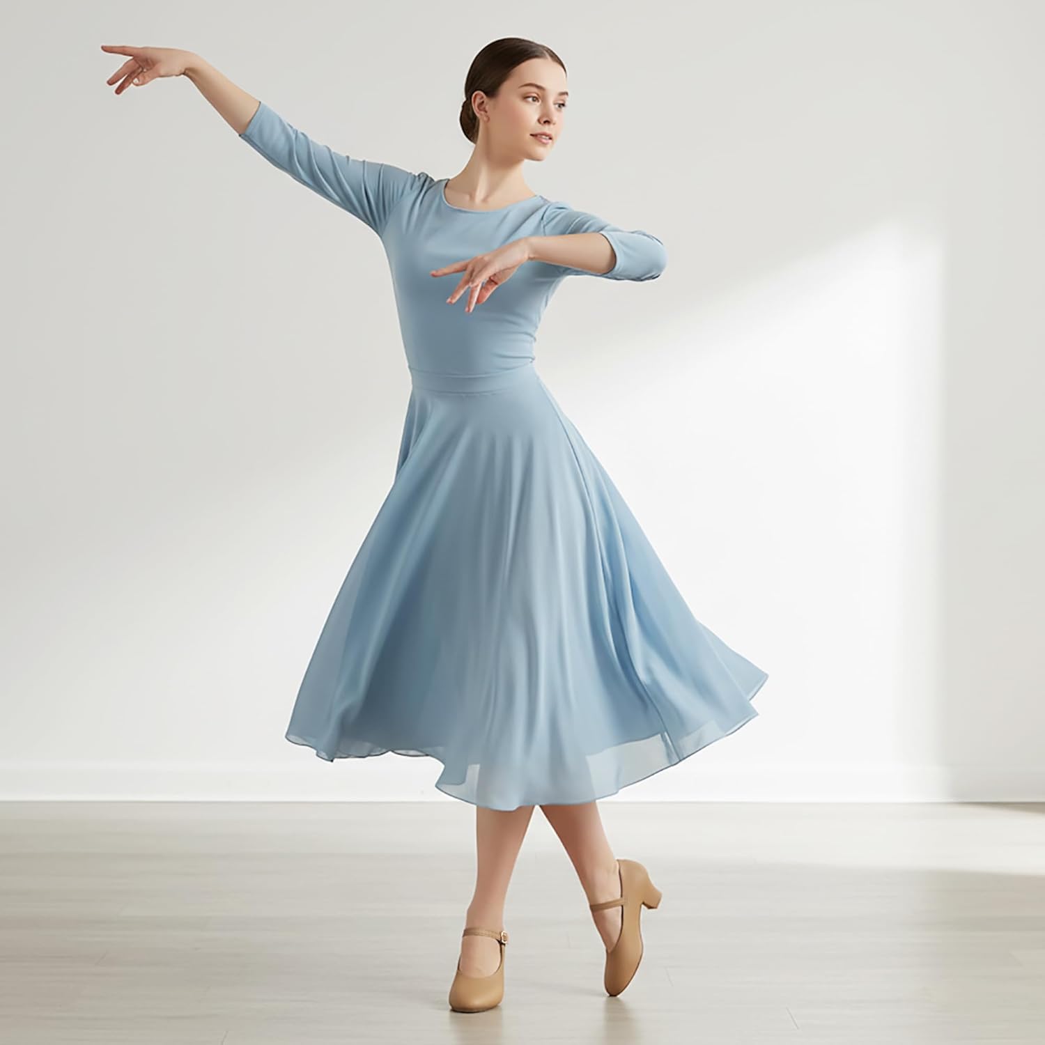 Stelle 1.5" Character Shoes for Women Dance Shoes Stylish Ankle Strap for Ballroom Salsa Tango Flamenco Latin - Image 2