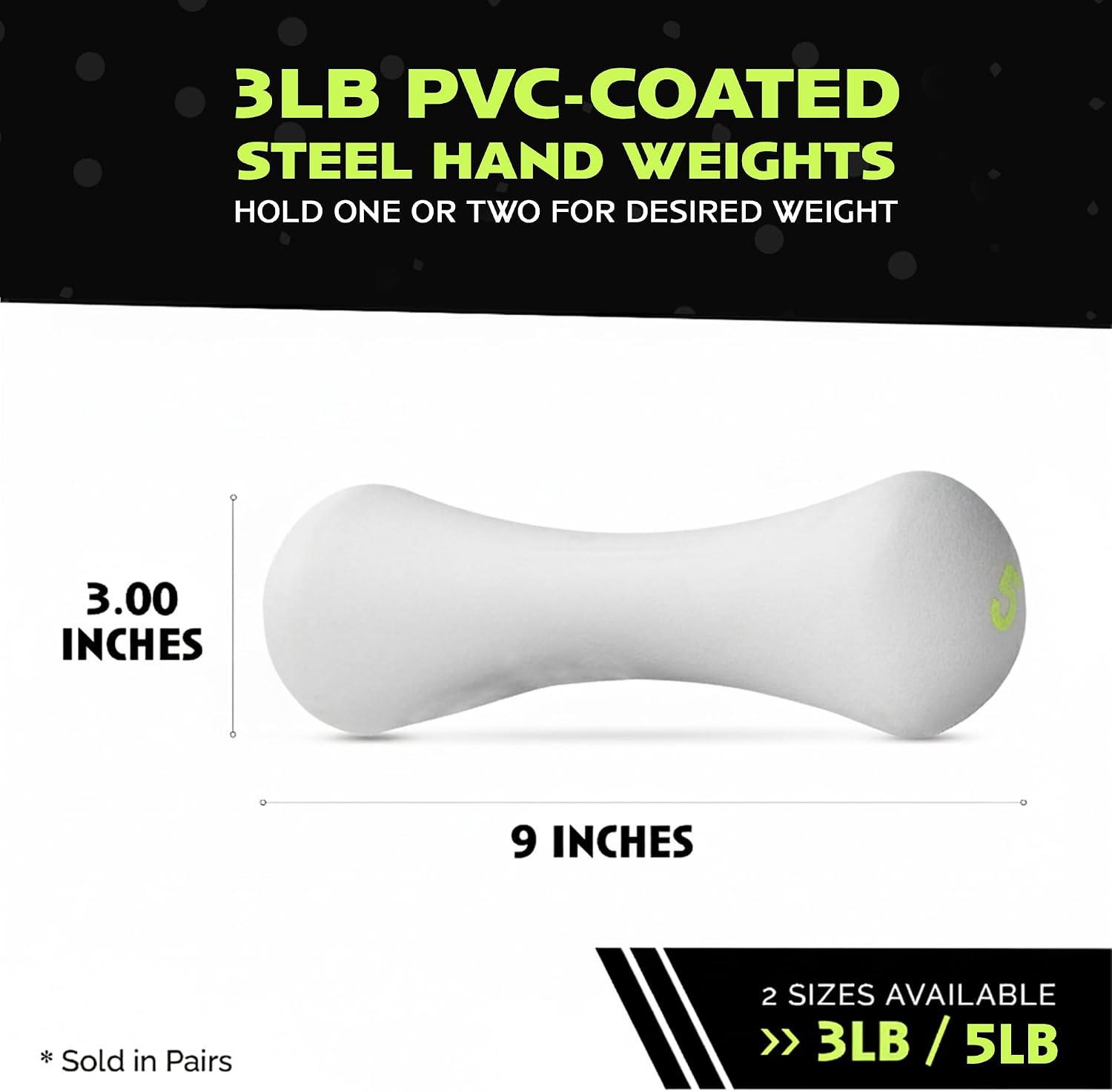 Rage Fitness Dumbbell Hand Weight (Sold in Pairs), PVC Coated, Texturized Rubber Exercise & Fitness Dumbbell for Home Gym Equipment Workouts Strength Training & Anti-Slip Free Weights for Women, Men
