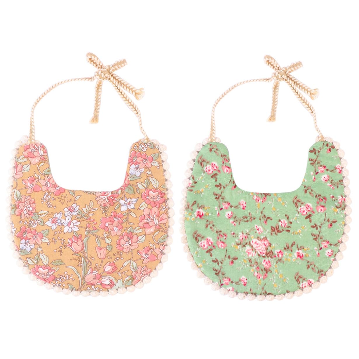Abaodam Lot De 3 Bavoirs En Coton Doux Et Léger Pour Bébé Lot De 3 Pour Les Poussées Dentaires Pour Garçons Et Filles 2 Pièces X 3