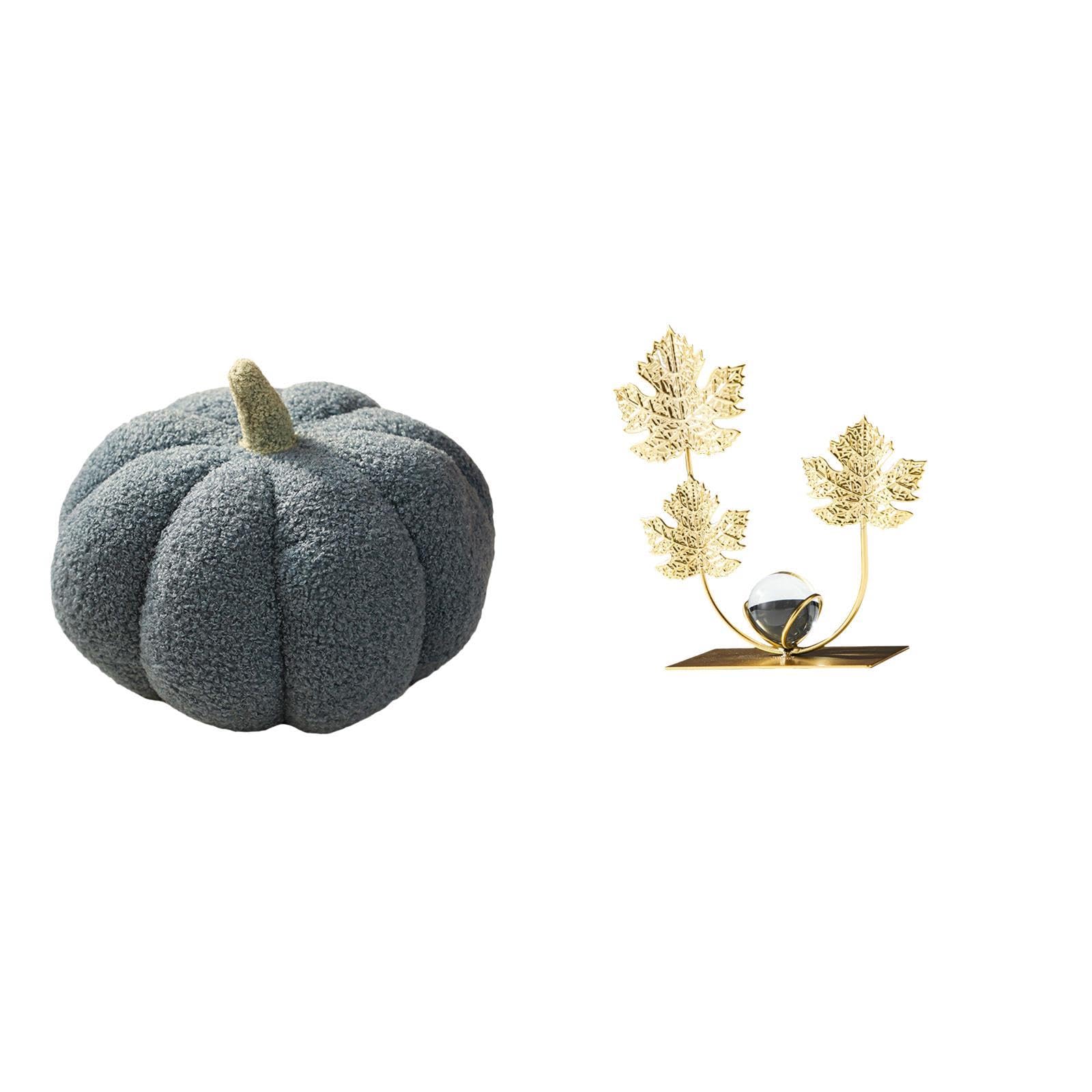 Pumpkin Plush Cushion and Leaf Sculpture Décorative Sofa Pillow for Bedroom Holiday Modern Home DécorCollectibles Gift Ornament|Home & Garden|Home Décor|Pillows-image-44