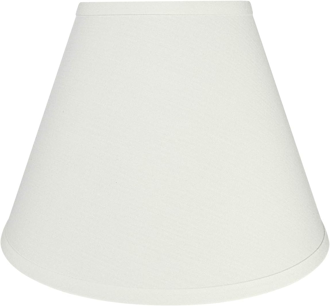 Aspen Creative 32634 Transitional Hardback Empire Shaped Spider Construction Lamp Shade in Off White, 12" wide (6" x 12" x 9")
