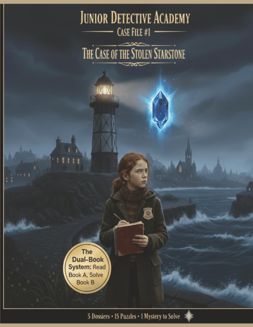 Junior Detective Academy: Case File #1: The Case of the Stolen Starstone — An Interactive Mystery Puzzle Book with 5 Dossiers and 15 Puzzles