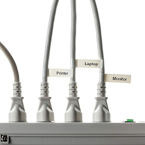 Vista 41 de Brother TZE2318PKB - Cinta de etiqueta Impresión negra sobre blanco,Impresión negra sobre cinta laminada adhesiva blanca sin ácidos,Impresión negra