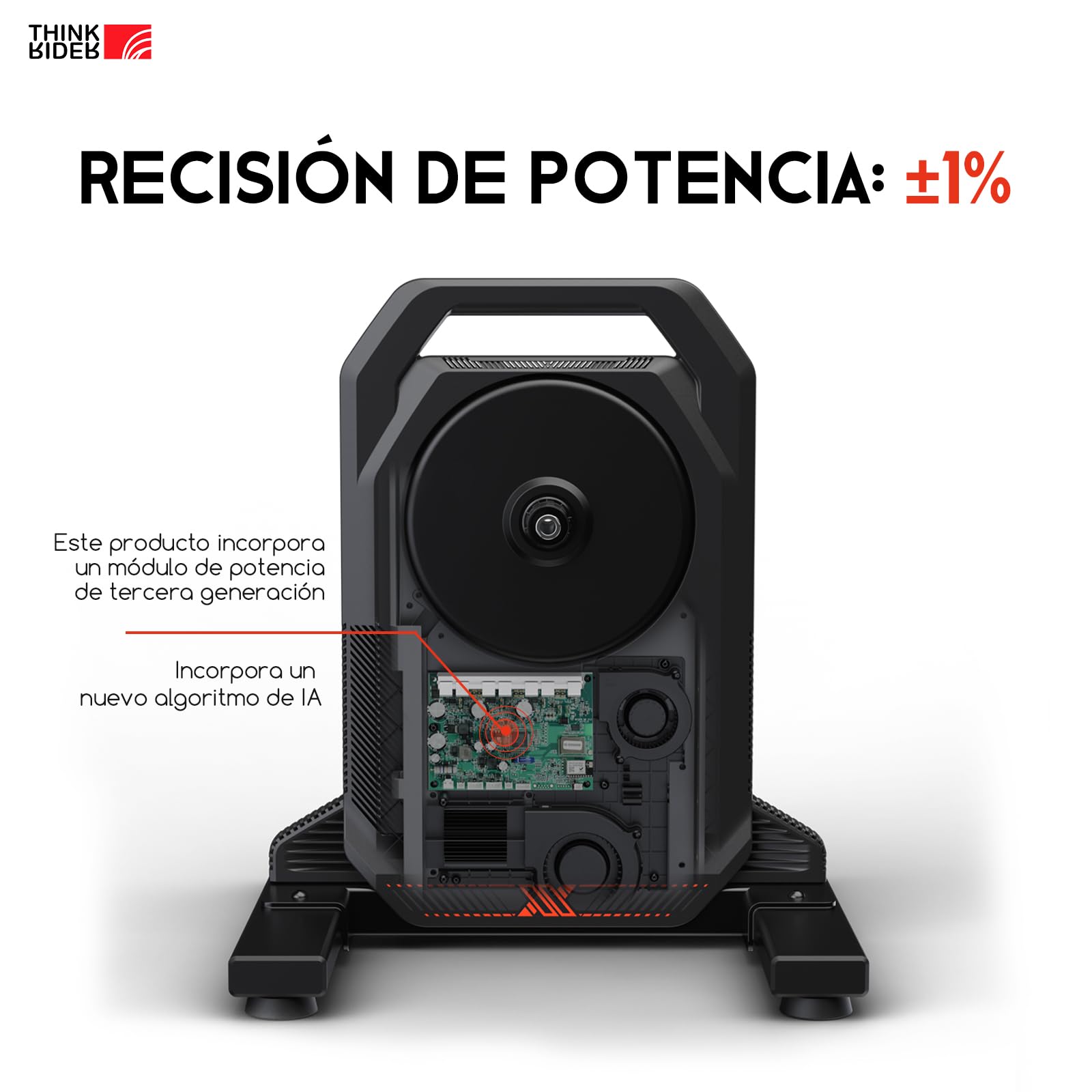 ThinkRider XX Pro El Entrenador de Bicicletas Inteligentes de tracción Directa Tiene un máximo de 2500w de Rodillos de Bicicletas de generación de energía en Interiores.