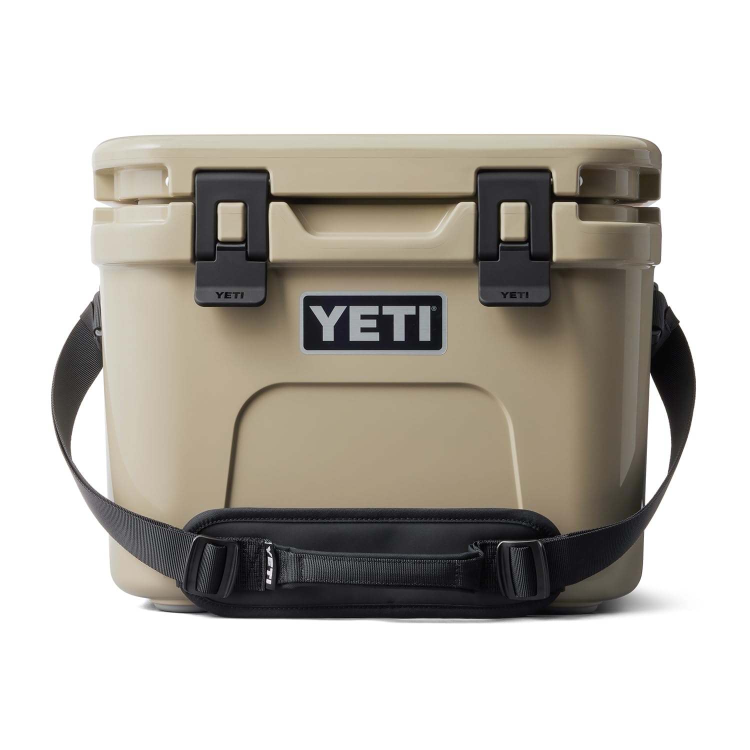 YETI Roadie 15 Hard Cooler with DoubleDuty Shoulder Strap, Tan