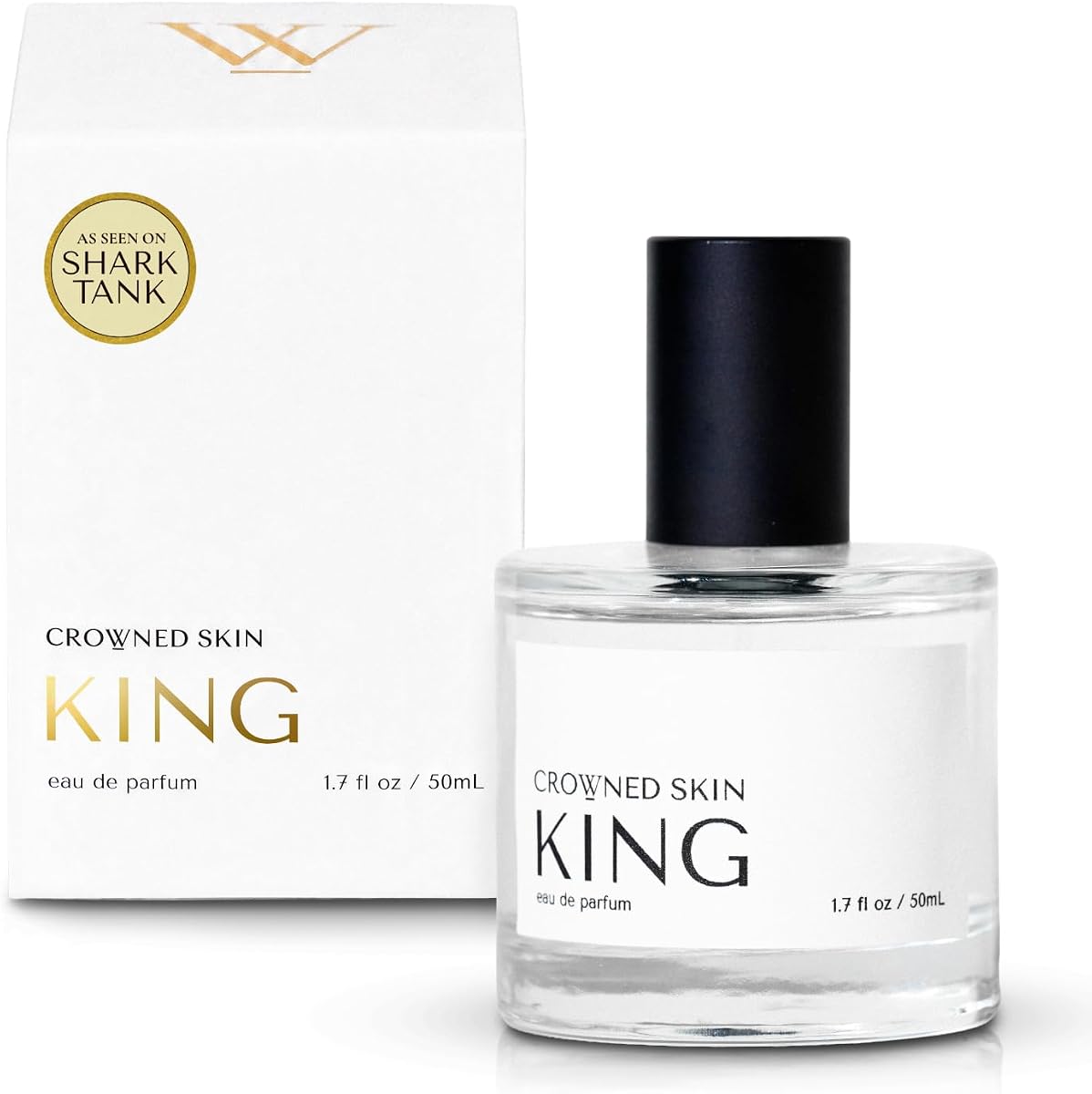 Crowned Skin King Eau de Parfum for Men | Warm and Alluring Scent | Blended with Sandalwood & Leather | Luxury Cologne | All-Day Fragrance | 50mL
