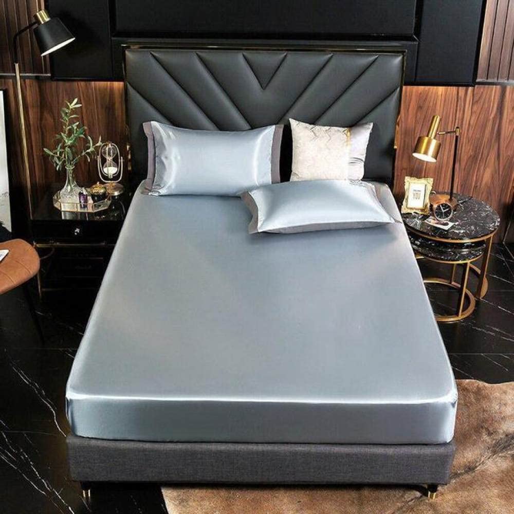Parure de lit en soie glacée contre la chaleur nocturne lit king size 150x200