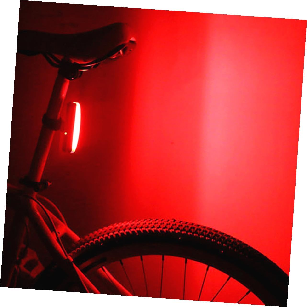 KOMBIUDA USB Rechargeable Bike Light Set Swivel Front Headlight Rear Tail Light Road and Mountain Cycling Multiple Modes Quick Charging