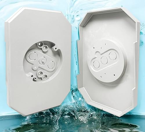 Miniatura 4 de iMBAPrice 8141DBL-1 Kits de montaje de lámpara de revestimiento con caja incorporada para 12 pulgada (0.5 ") al aire libre doble de 4 "vuelta