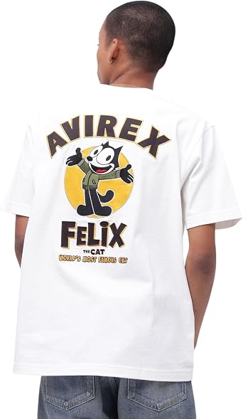 Avilex 783-5134035 EMBROIDERY LOGO T-SHIRT Embroidered Logo Short Sleeve T-Shirt for Men
