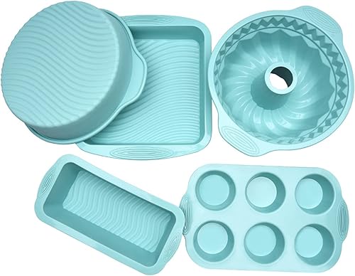 Miniatura 5 de 5 piezas de molde de silicona para tartas, mousse pastel para hornear, herramienta para hornear pan, accesorios para hornear, regalo para amantes de