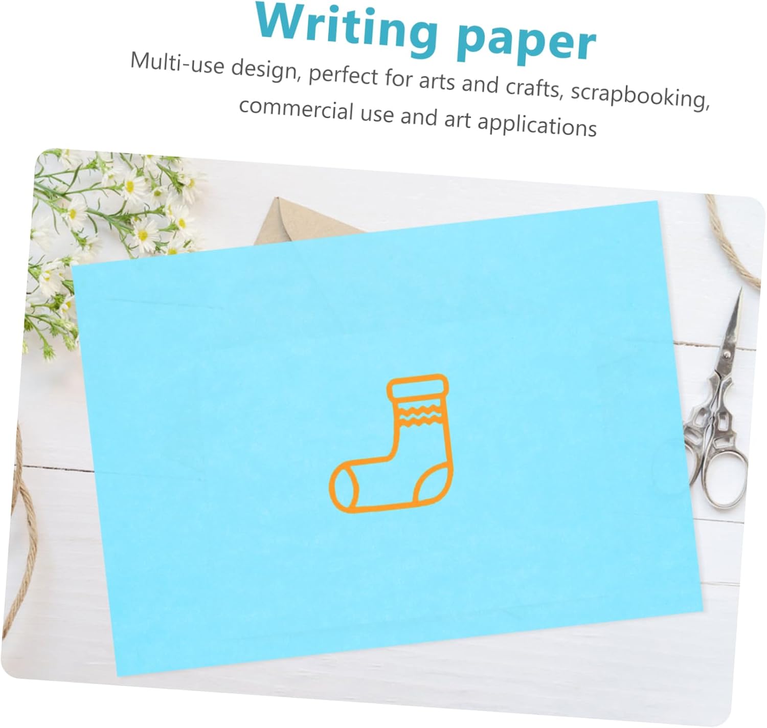 TEHAUX 100 Sheets Printer Paper Double Sided Cardboard for Convenient Printing DIY Arts Crafts Quality Lightweight Portable for School and Home Projects