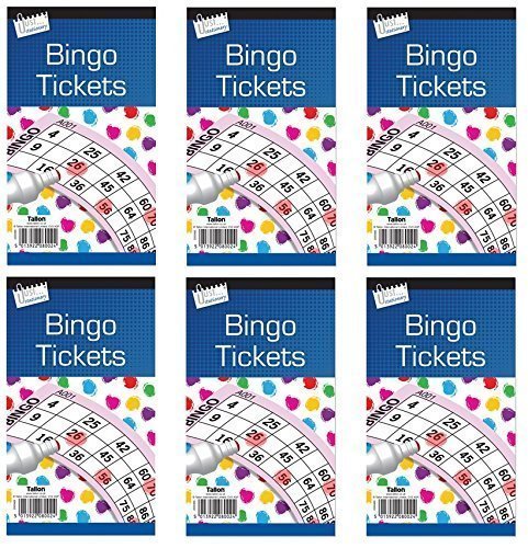 Just stationery 18 x Bingo Tickets Bingo Book Colour May Vary