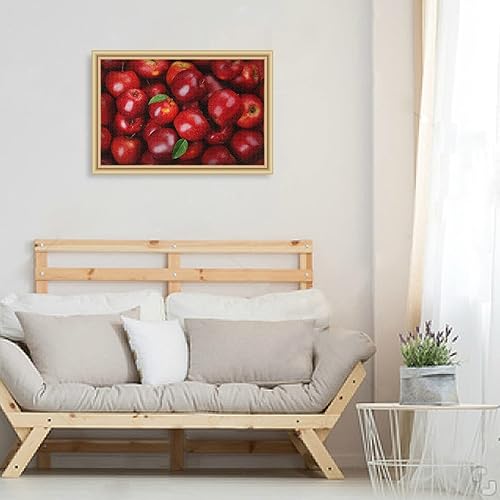 Miniatura 6 de Rompecabezas de manzanas rojas de frutas para adultos, rompecabezas de 1000 piezas, juguetes de bricolaje, regalos