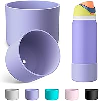 Vista 50 de 2PCS Silicone Water Bottle Boot for Owala 24oz 32oz 40oz, Anti-Slip Protective Sleeve Bottom Bumper Protector for FreeSip, Twist, and Flip Stainless