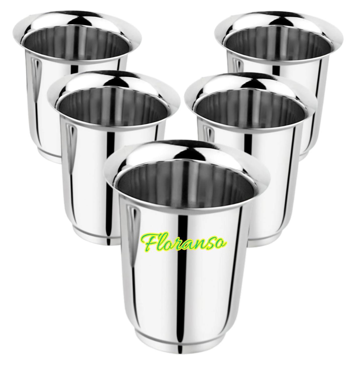 Mayuri Coffee Glasses - Set of 6 Stainless Steel -1
