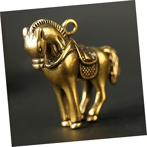 Miniatura 6 de EXCEART 4 piezas de latón DIY encanto collar de regalo de latón collar de llave collar de decoración retro colgante collar zodiaco animal colgantes