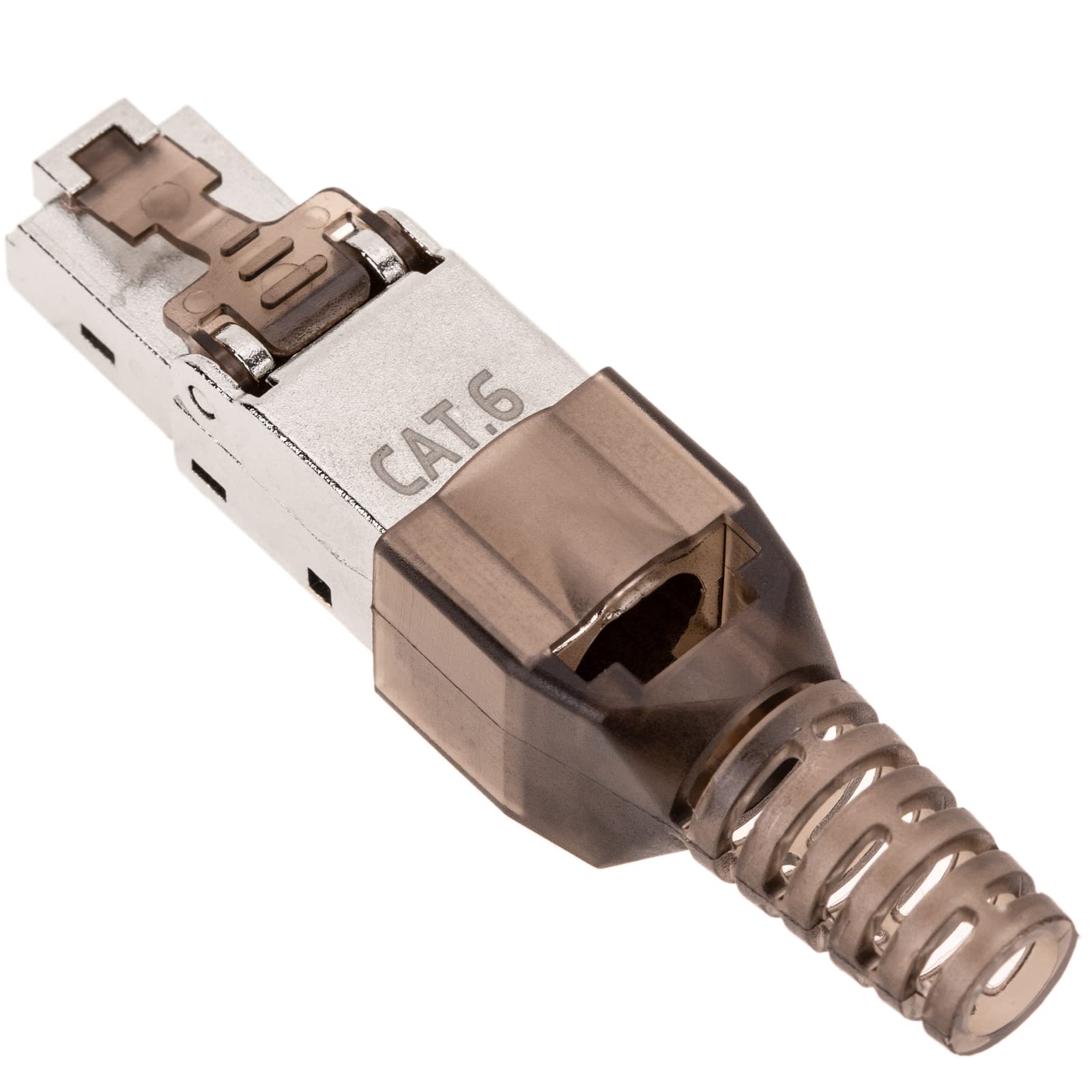 BeMatik - Connettore FTP Cat.6 RJ45 maschio a crimpare automatico confezione da 6 unità