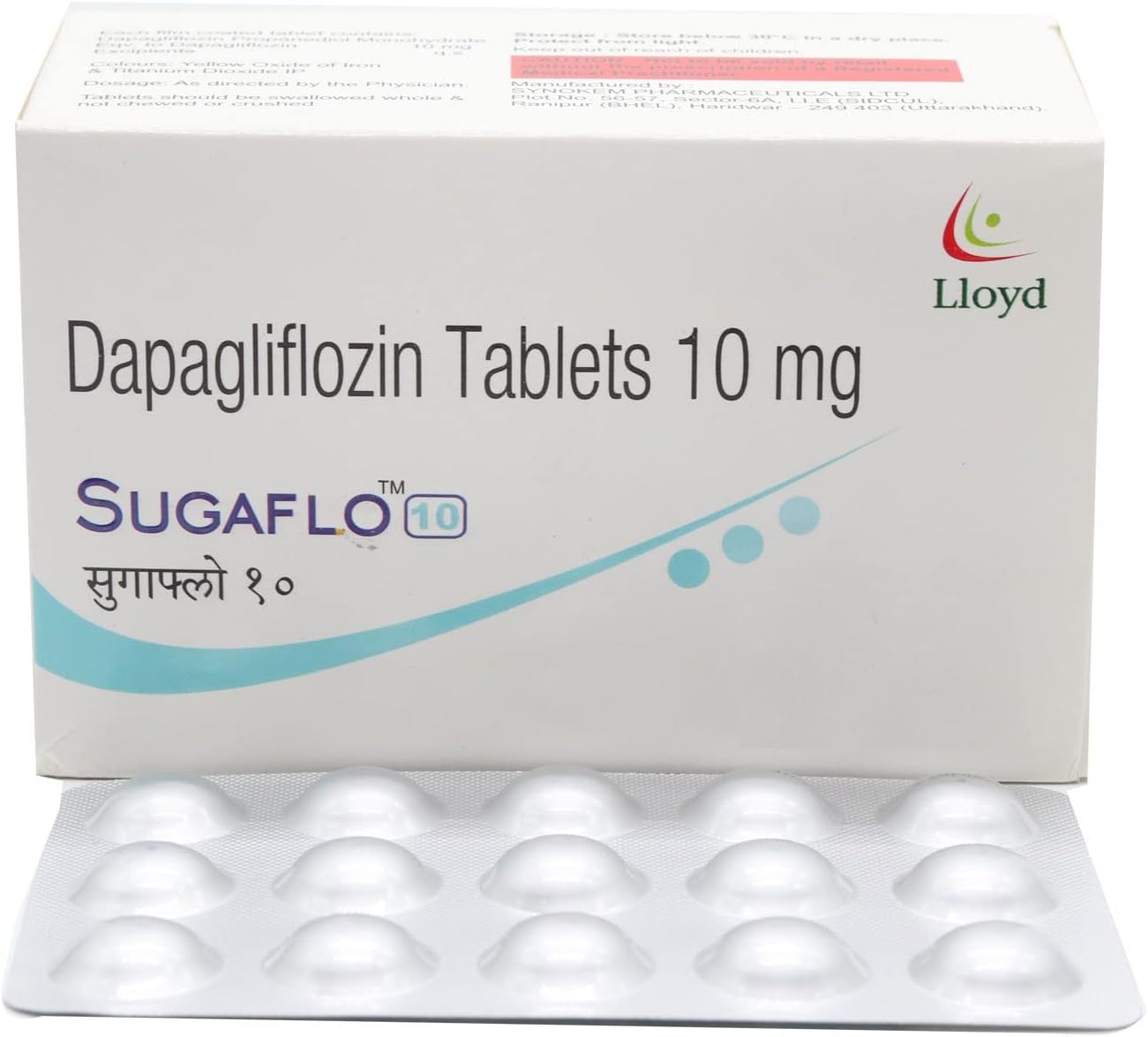 Sugaflo 10 - Strip of 15 Tablets
