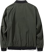 Vista 2 de URBANFIND - Chaqueta deportiva estilo bomber, informal, ajustada y ligera, para hombre