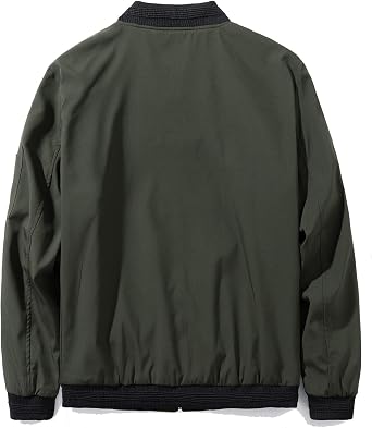 URBANFIND Men's Slim Fit Lightweight Sportswear Jacket Casual Bomber Jacket