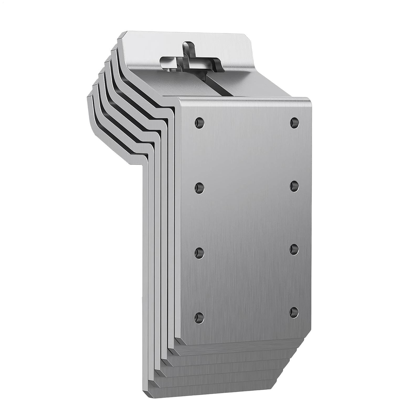 Soporte para poste T base ajustable resistente a la intemperie para fijación de buzones y carteles