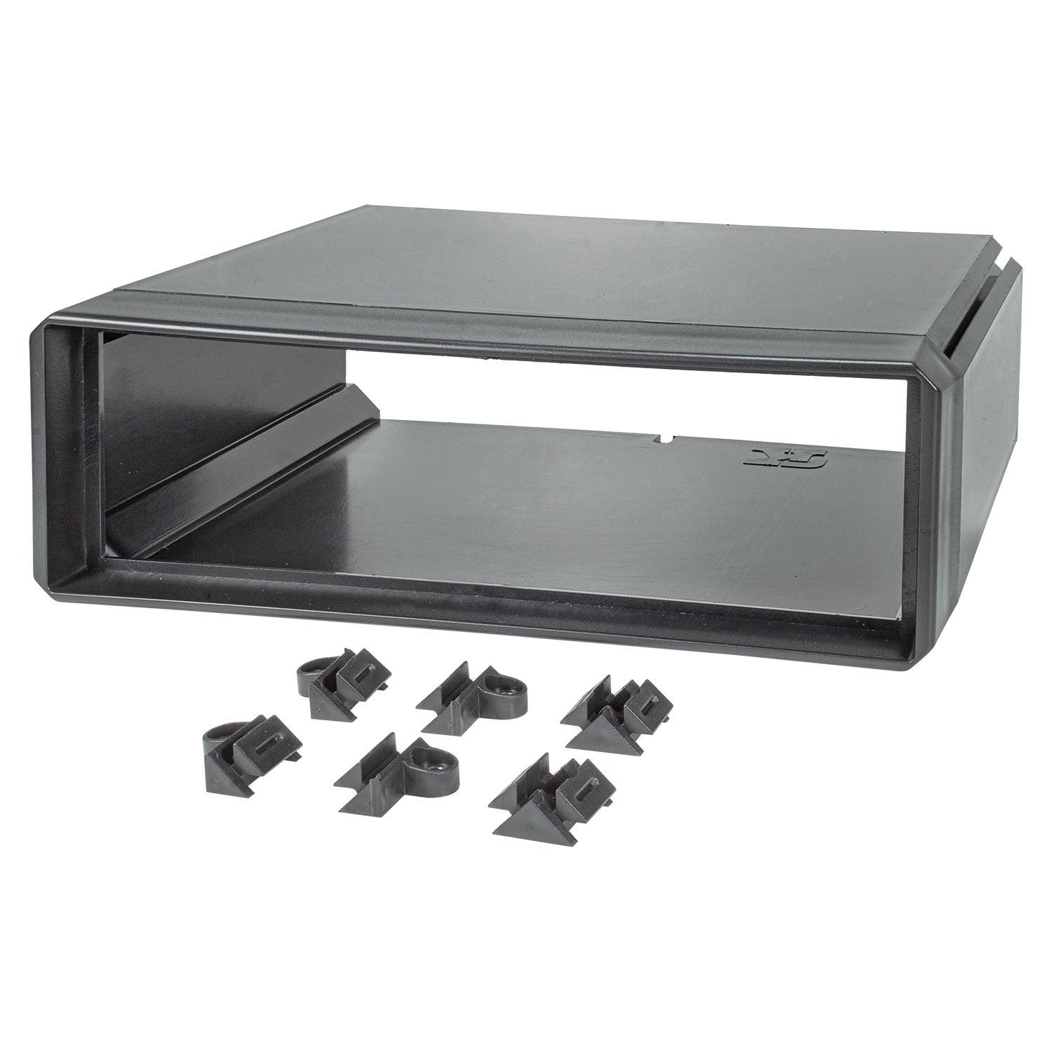 tomzz Audio 2400-059 Autoradio Unterbaukonsole stapelbar Universal für Autoradio Funk Taxameter PKW LKW Boot Wohnmobil Baufahrzeuge