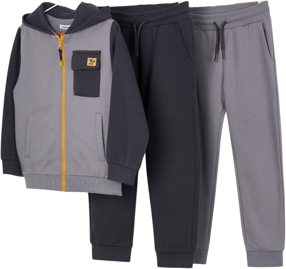 Mayoral Two piece tracksuit for Boys Grey