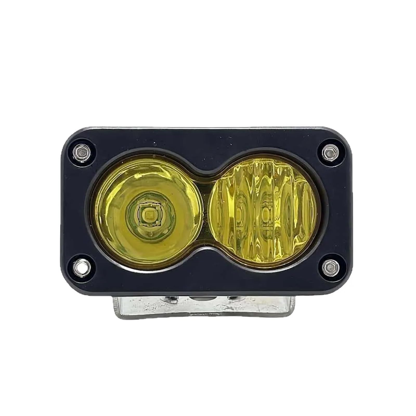 Lampe travail conduite moto avec phare projecteur LED jaune de 3 pouces