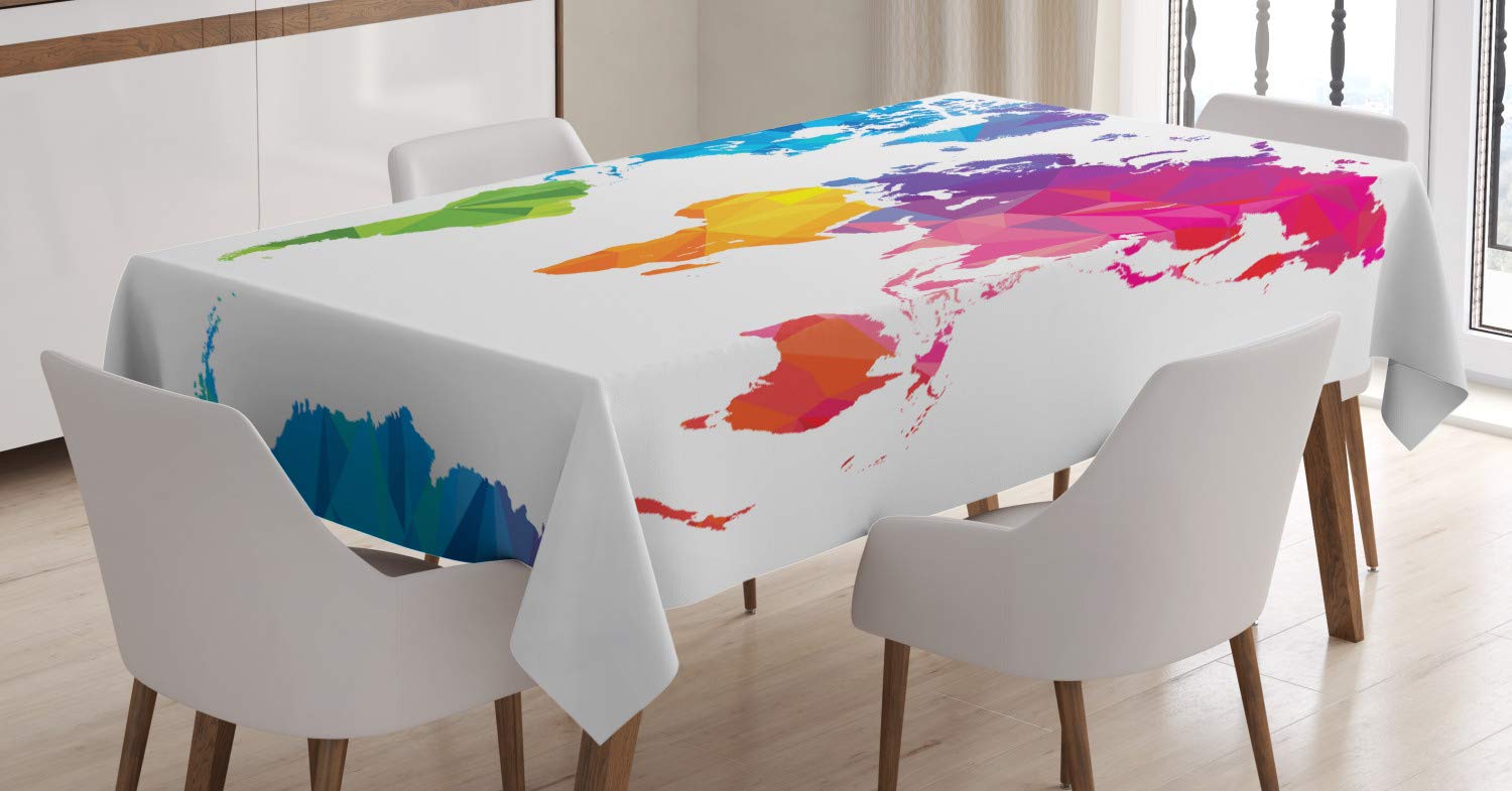 Nappe Rectangulaire "pastequa" 150x240cm Multicolore à Prix