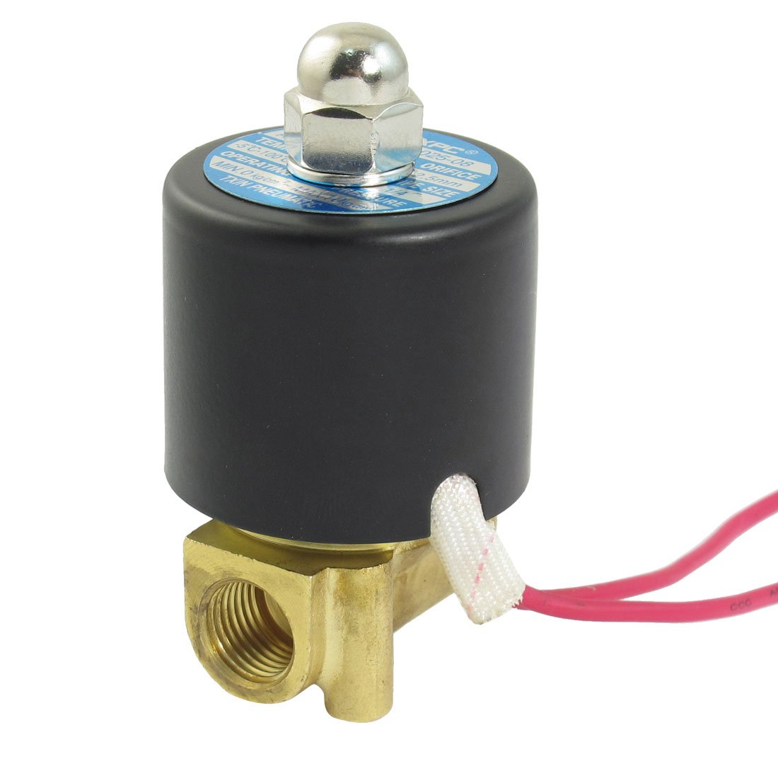 Électrovanne électrique AC 380V 2 voies 1/4" PT pour contrôle pneumatique industriel
