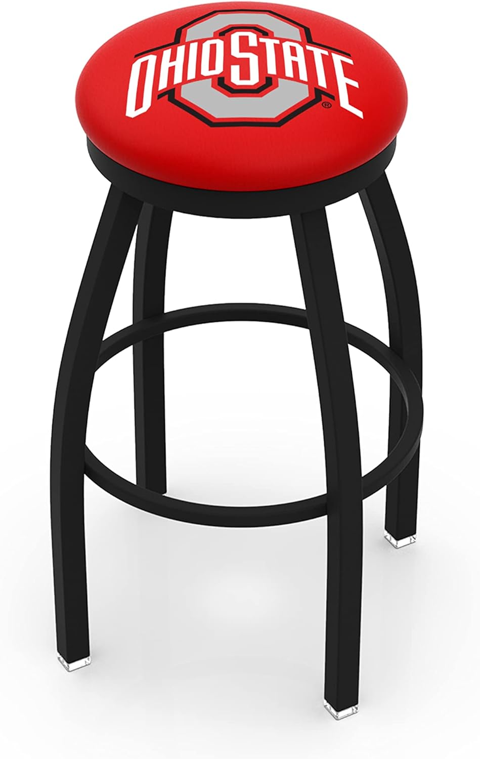 L8B2B Ohio State 25" Swivel Counter Stool with Black Wrinkle Finish