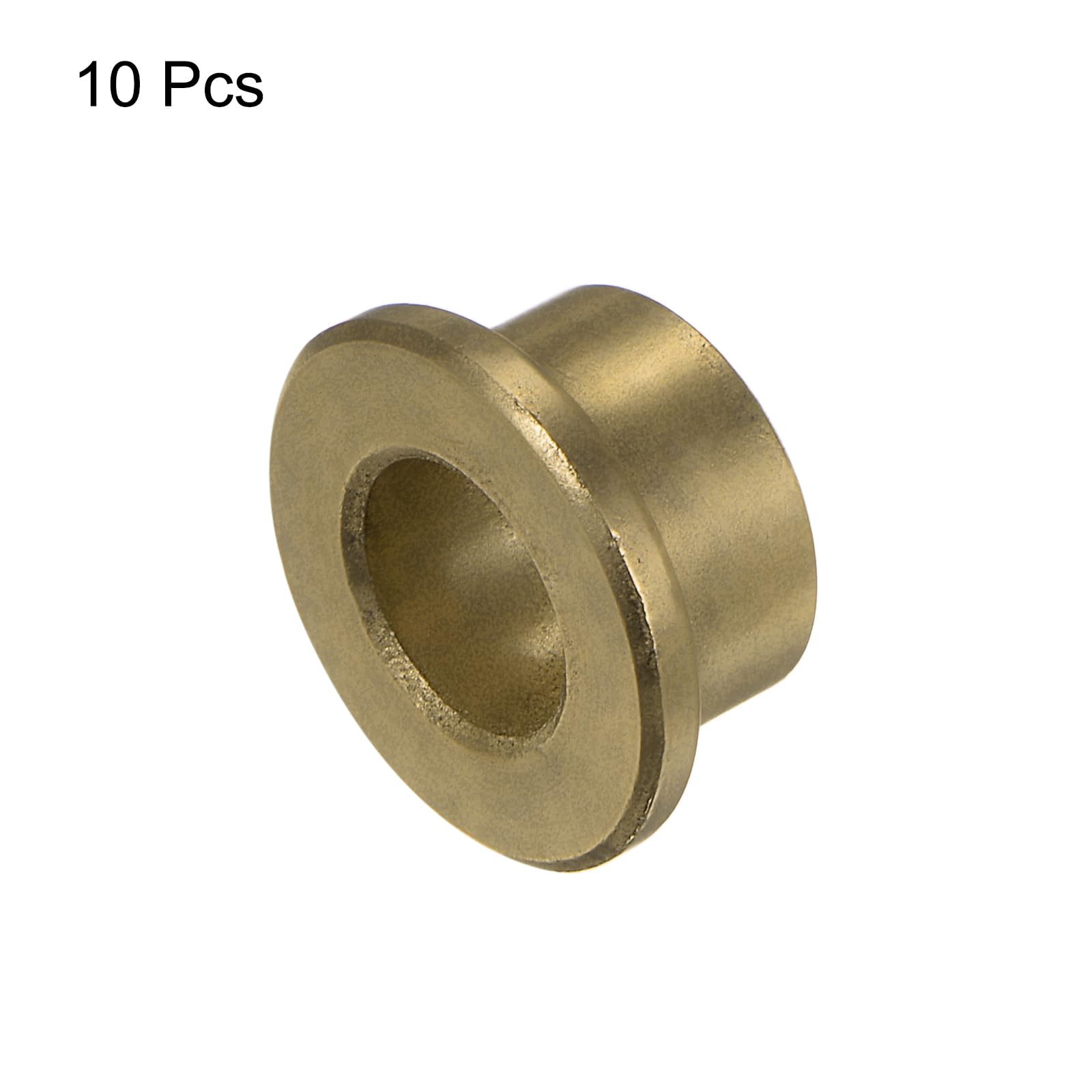 QUARKZMAN 10 Piezas de Cojinetes de Manga (Liso) 8mm de Diámetro Interior x 12mm de Diámetro Exterior x 8mm de Longitud, Casquillos de Bronce Sinterizado Autolubricantes