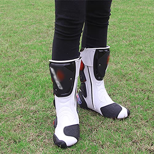 Bottes de moto de vitesse avec protections intégrées pour pilote